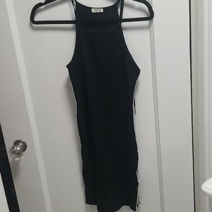 Black High Neck Bodycon Summer Dress